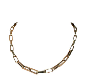 Gold Nacklace - Paperclip Link Chain