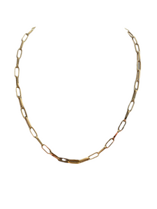 Gold Nacklace - Paperclip Link Chain