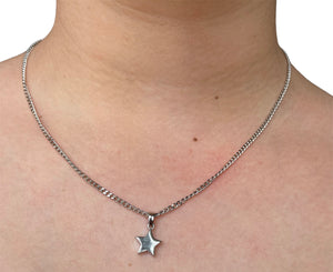 White Gold Nacklace - A Radiant Star